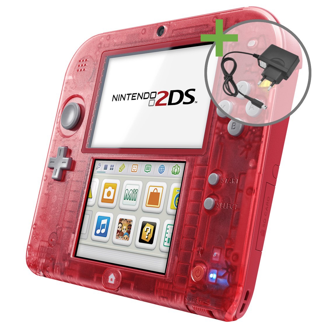 Nintendo 2DS - Crystal Red