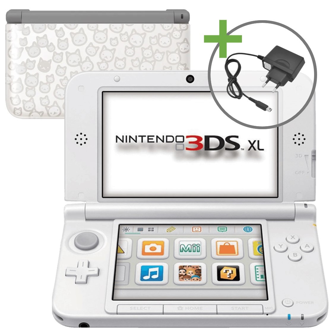 Nintendo 3DS XL - Monster Hunter 4 Felyne White Edition