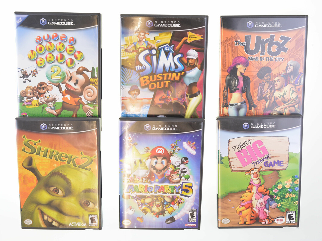 Setje van 6 Amerikaanse NTSC Gamecube Games