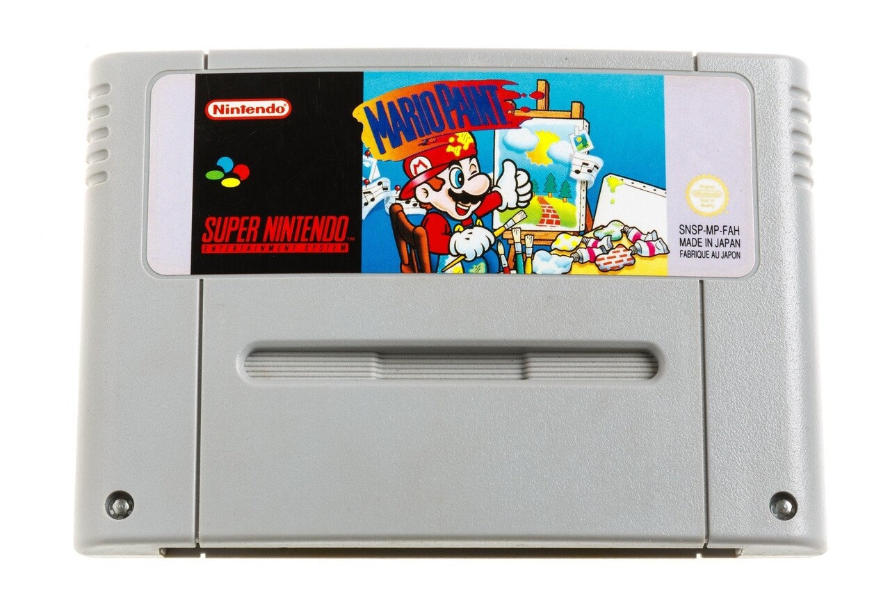 Mario Paint + Mouse Mat + Mouse (German)
